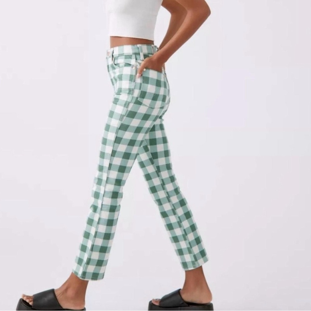 Wrangler Wrock Gingham Flare Pant SZ: 25W NWOT - Picture 2 of 12